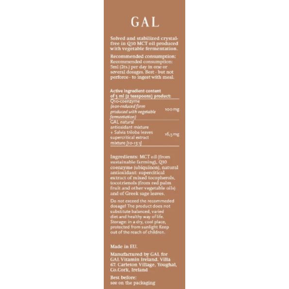 GAL Q10+MCT oil (50 doses)